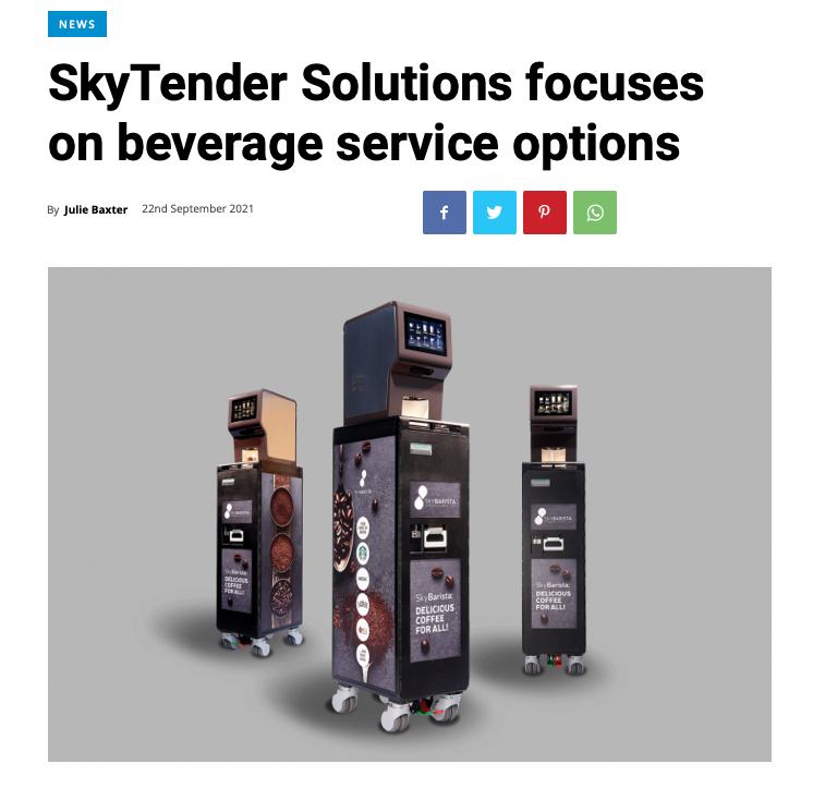 In the news: SkyTender Solutions focuses on beverage service options